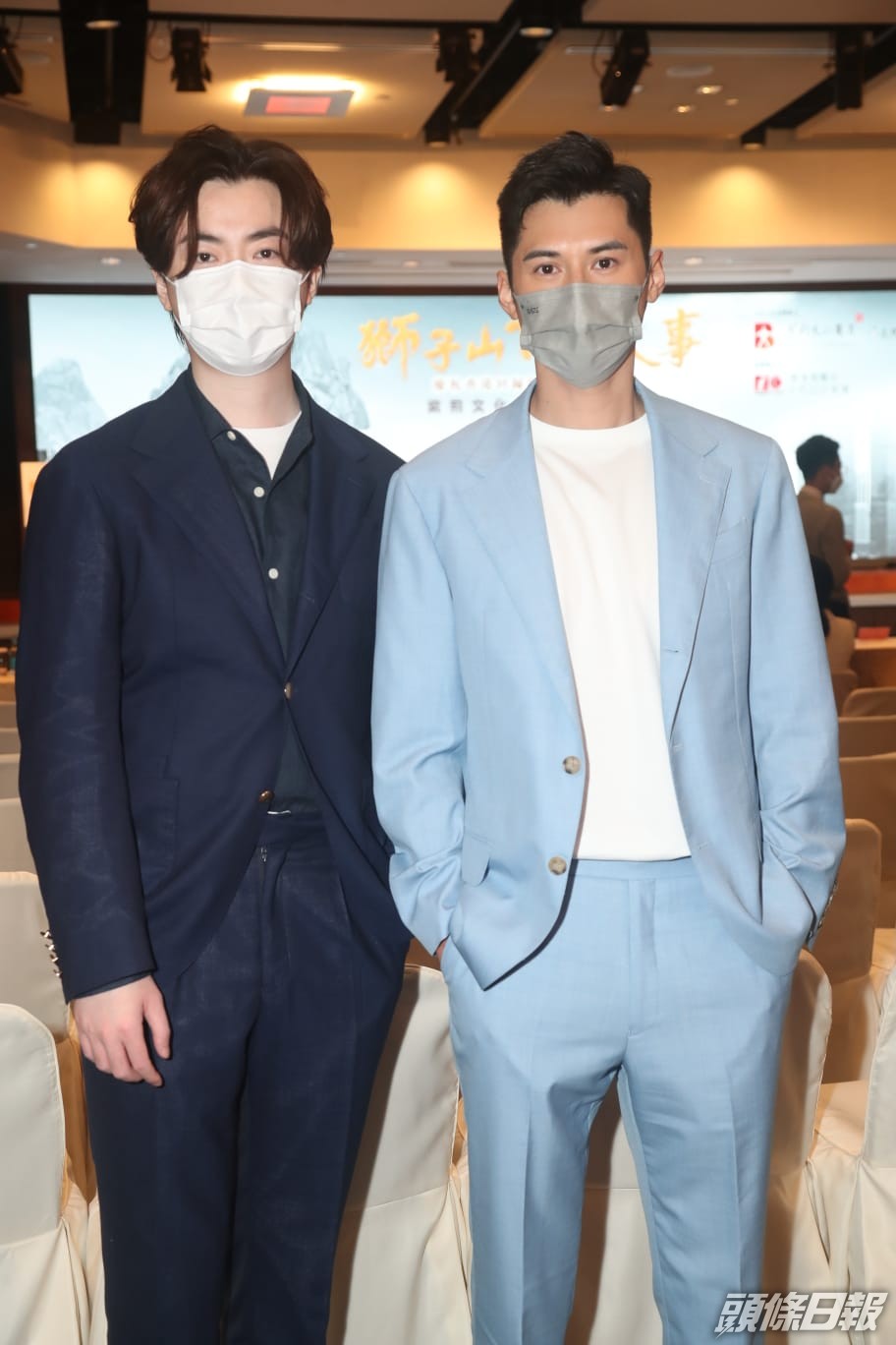 洪卓立話陳家樂（右）出動遊艇求婚，拉高了標準。